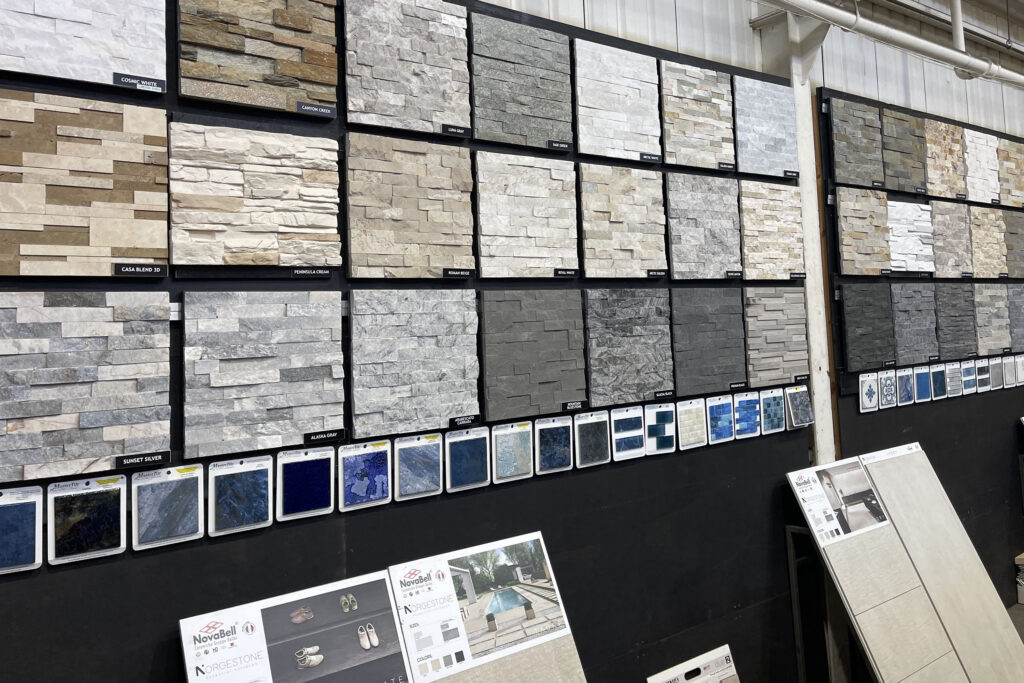 Veneer Stone Ledger Panels on Display